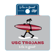 USC Trojans Life Is Good Jake Surf Sticker